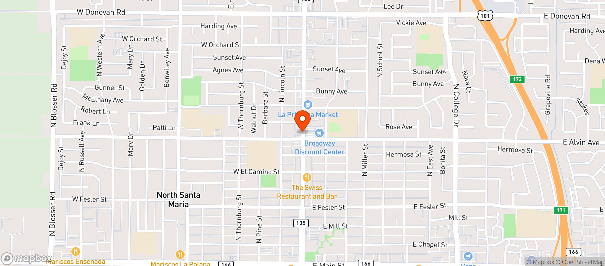 Map showing 805 Liquor