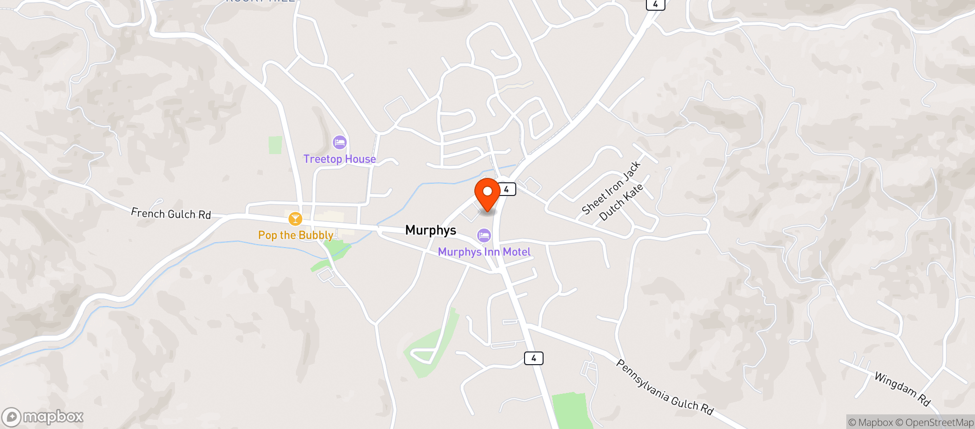 Map showing Sierra Hills Market