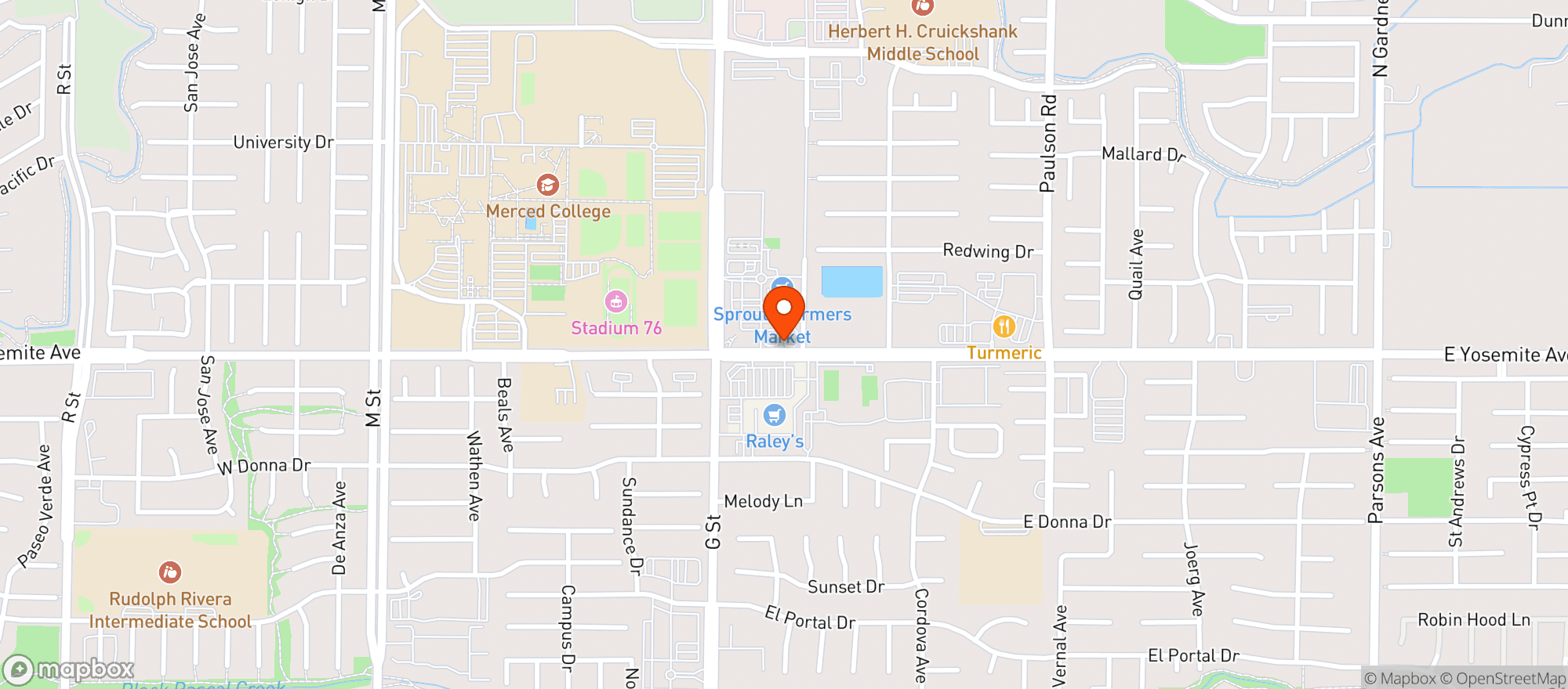 Map showing Sprouts Farmers Market