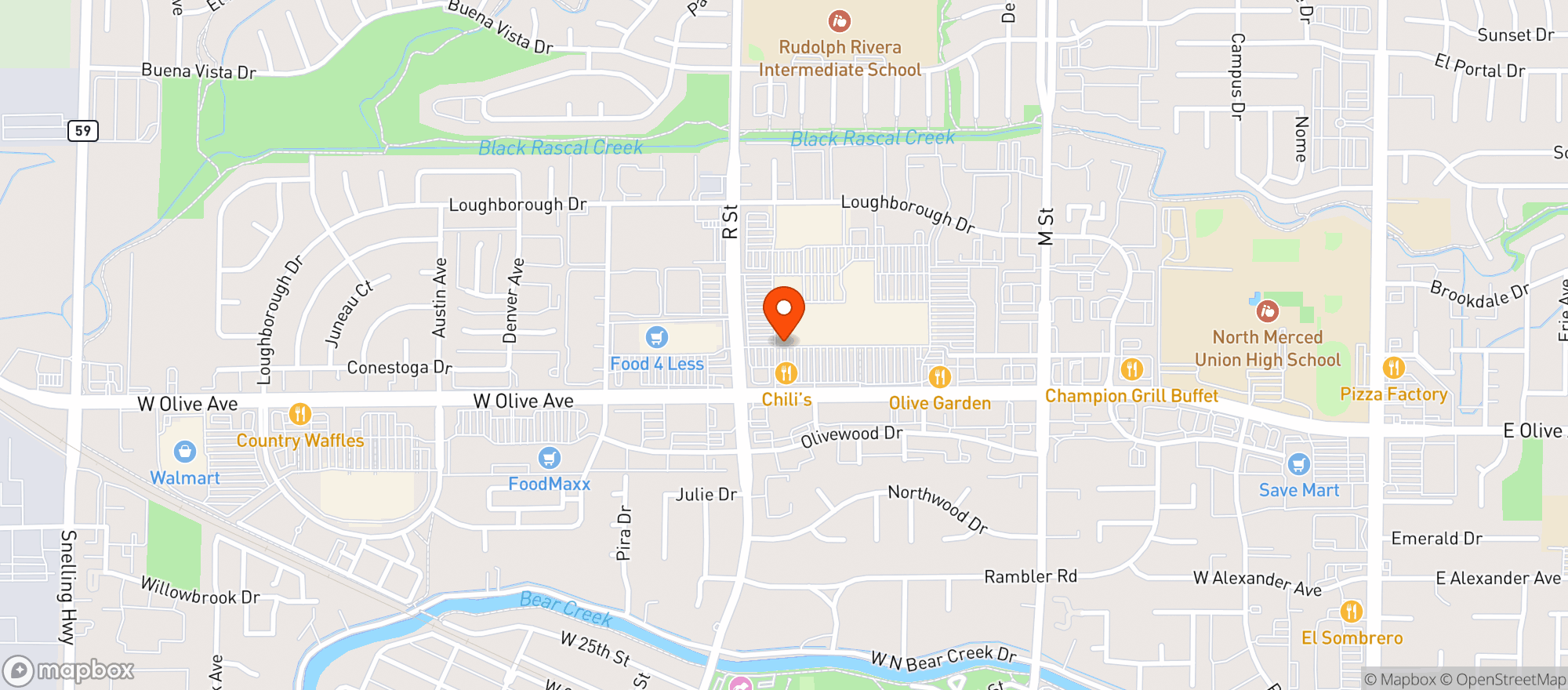 Map showing Gnc