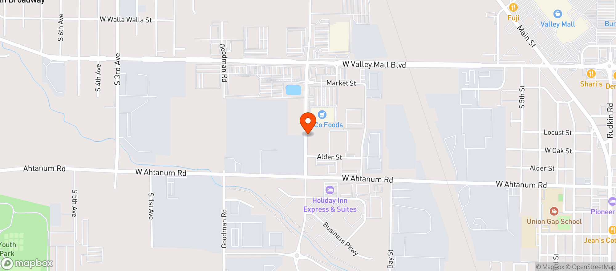 Map showing Winco Foods
