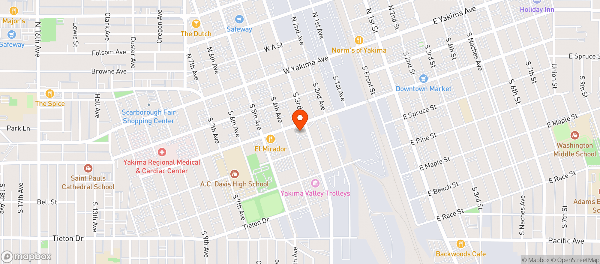 Map showing Bills Place