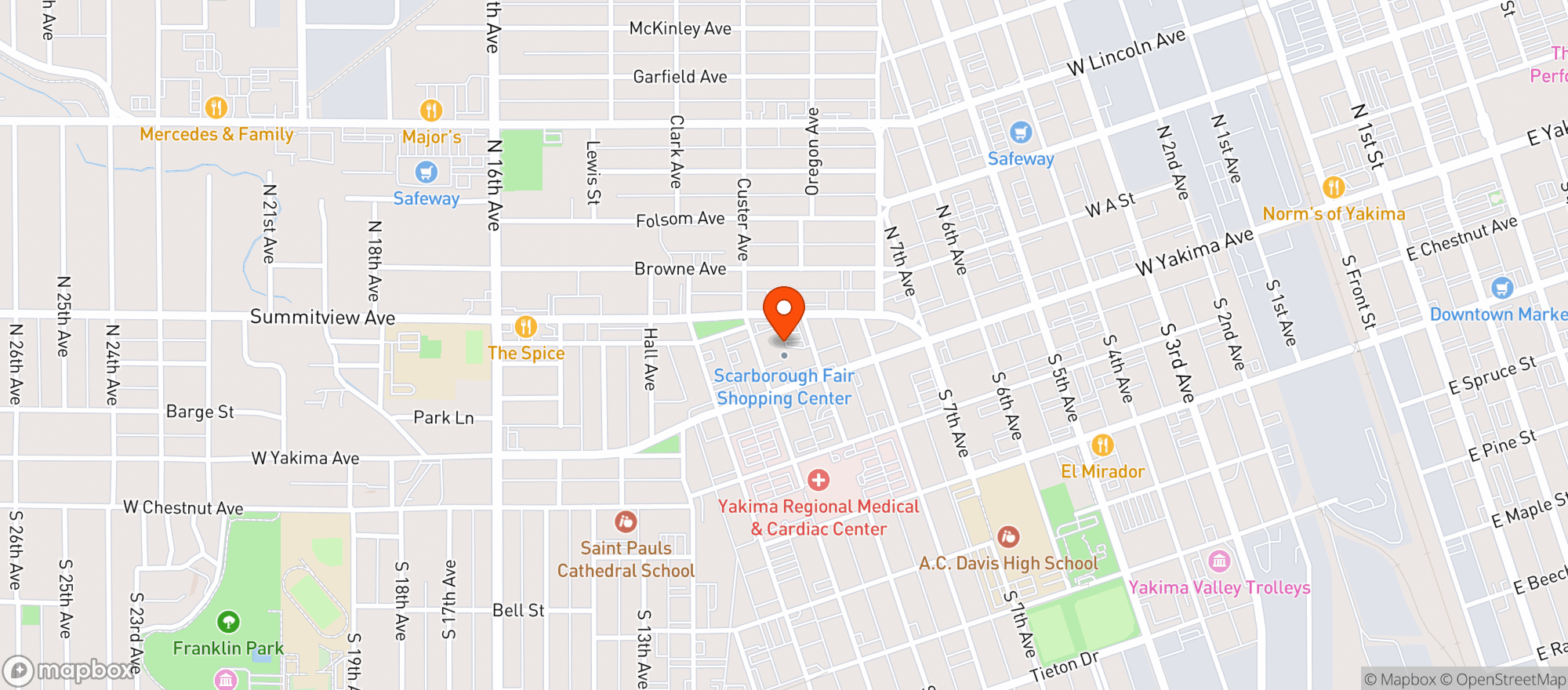 Map showing Revive Wellness and Tanning