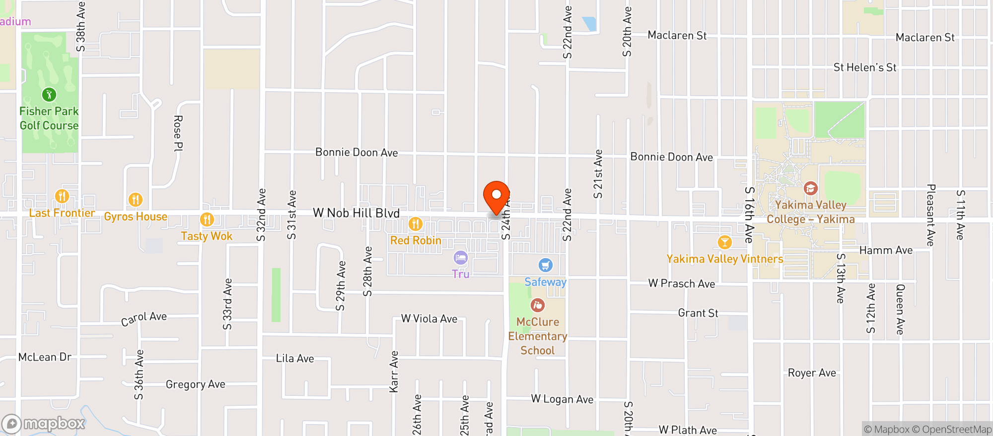 Map showing Tru By Hilton