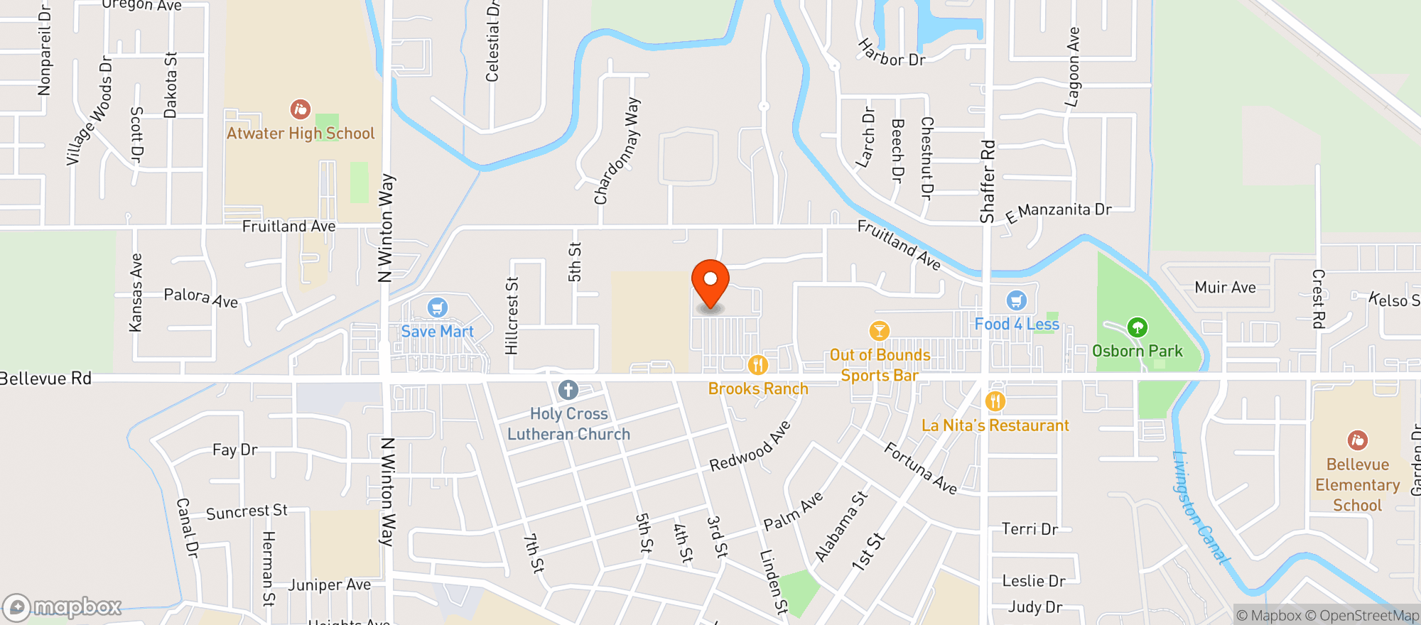 Map showing Grocery Outlet