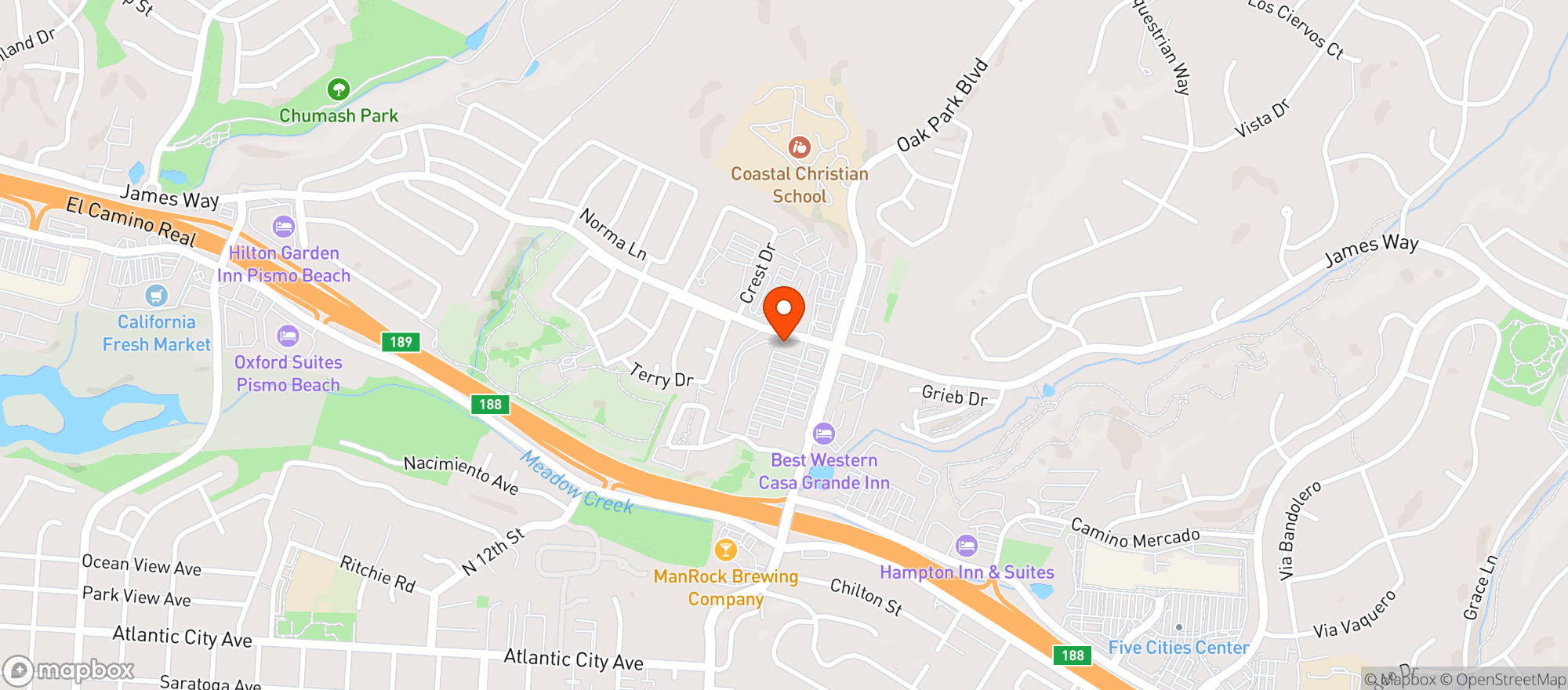Map showing Z Vault Smoke Shop
