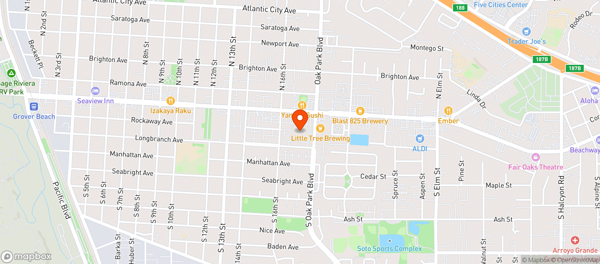 Map showing Vons