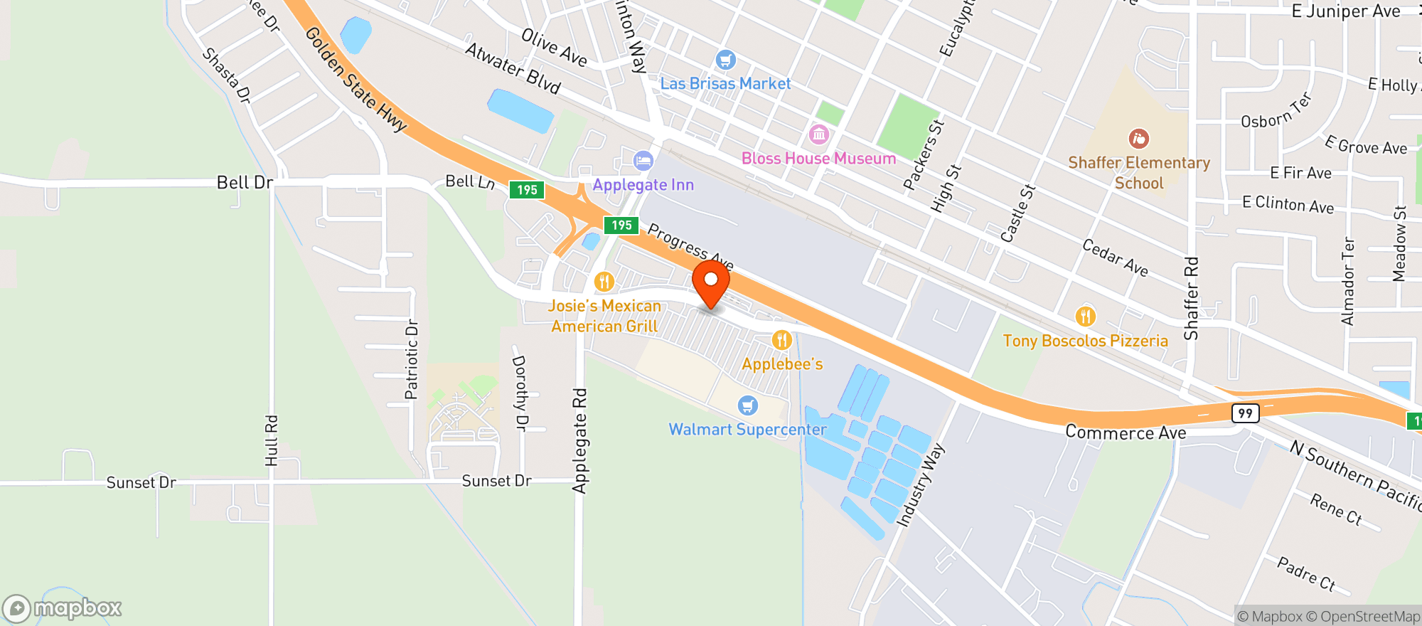 Map showing Gnc
