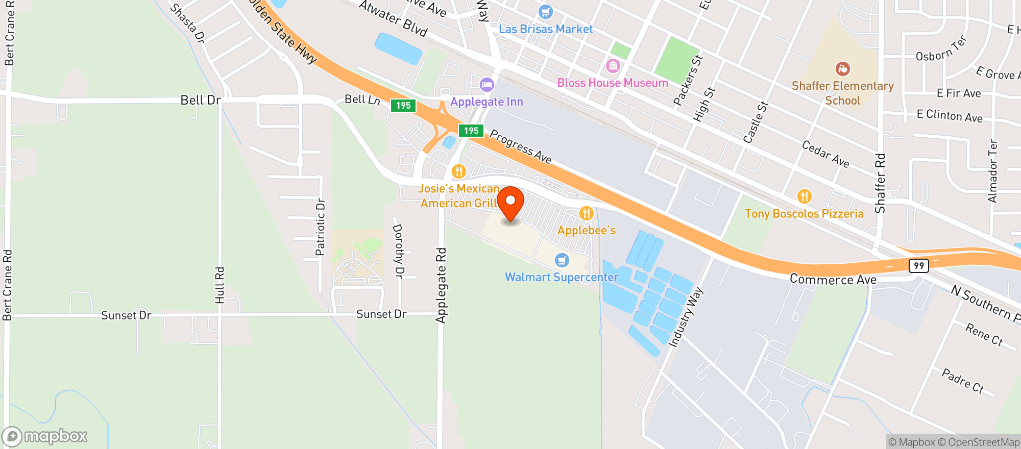 Map showing Supertarget #2386