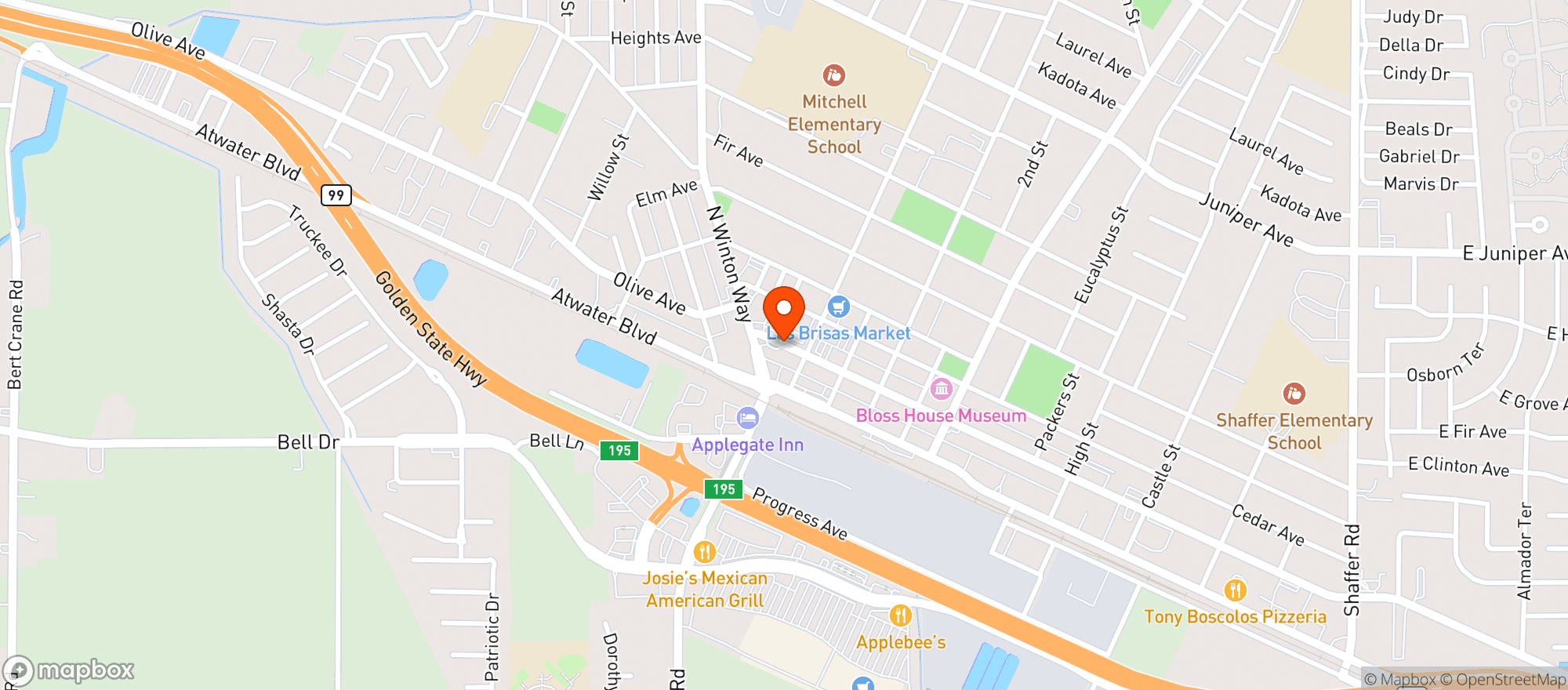 Map showing Eighty Nine Liquors