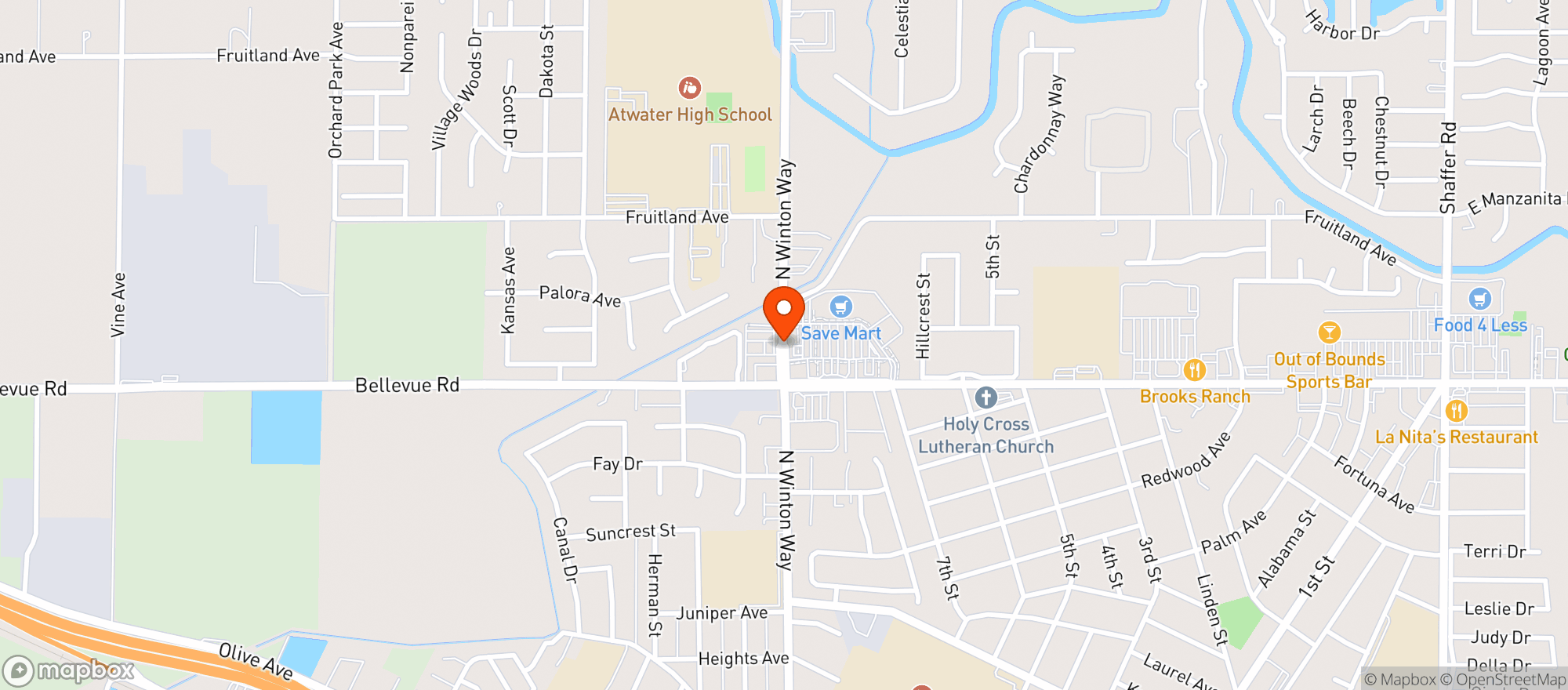 Map showing Fast N Easy