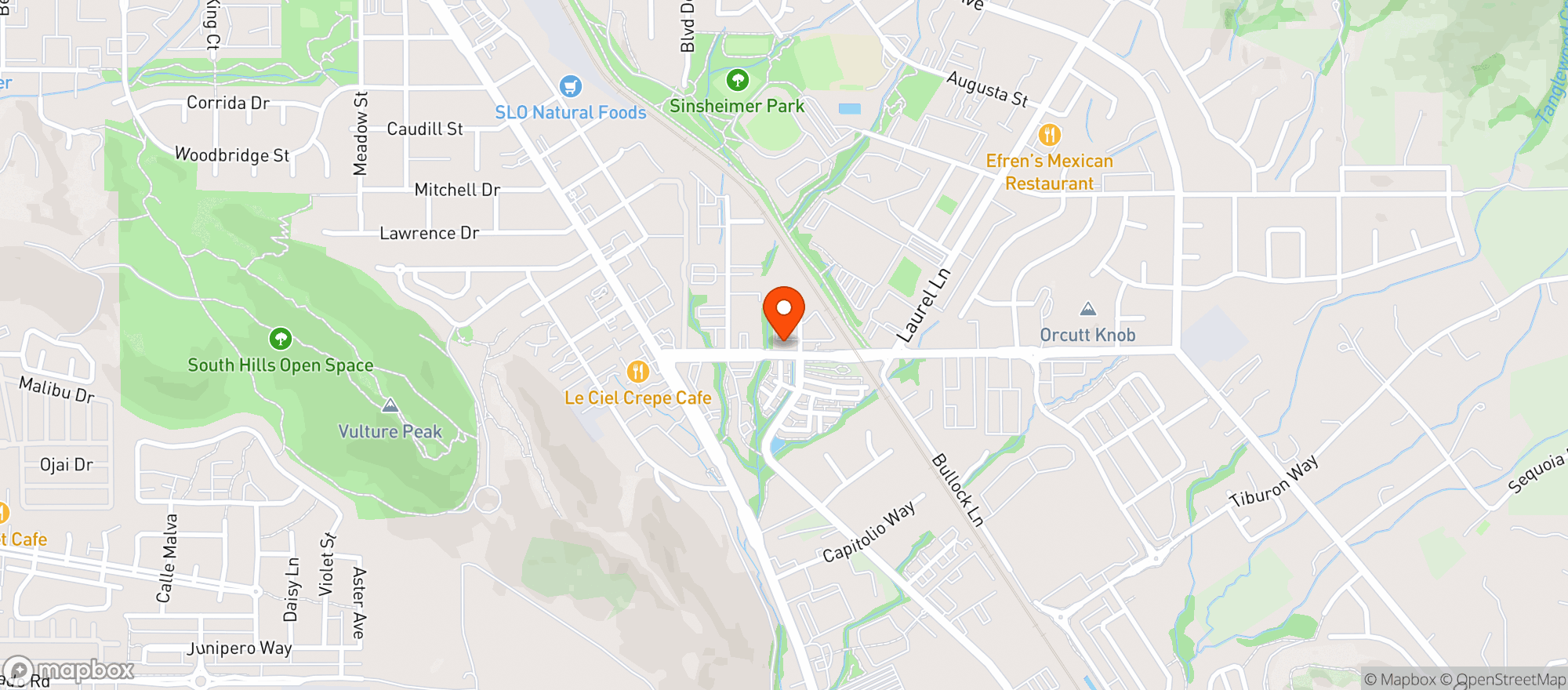 Map showing ANCIENT OWL BEER GARDEN