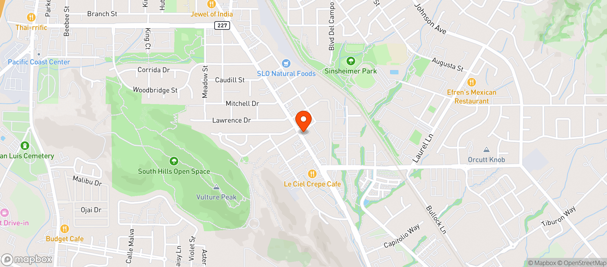 Map showing Taste! Catering & Eatery