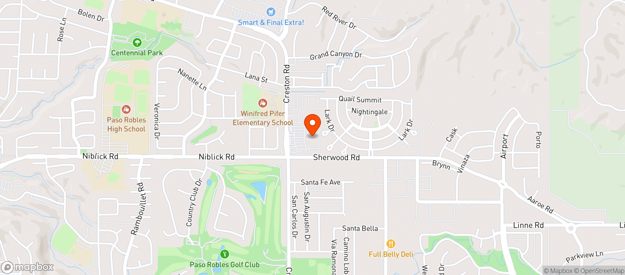 Map showing Food 4 Less #12