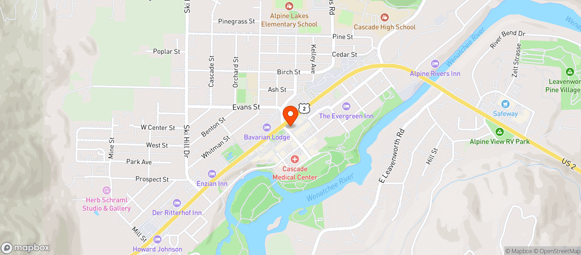 Map showing Old World Chophouse