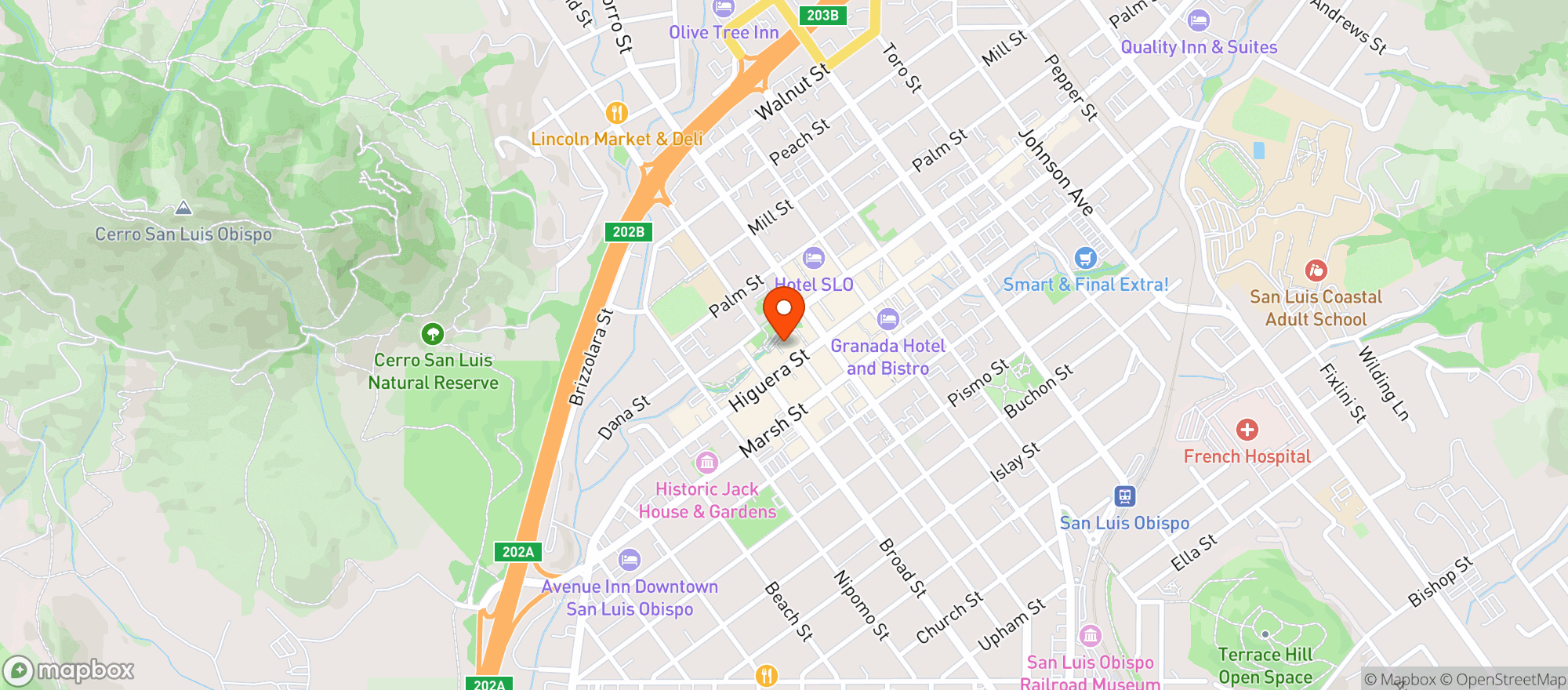 Map showing Kiko Restaurant & Pisco Bar
