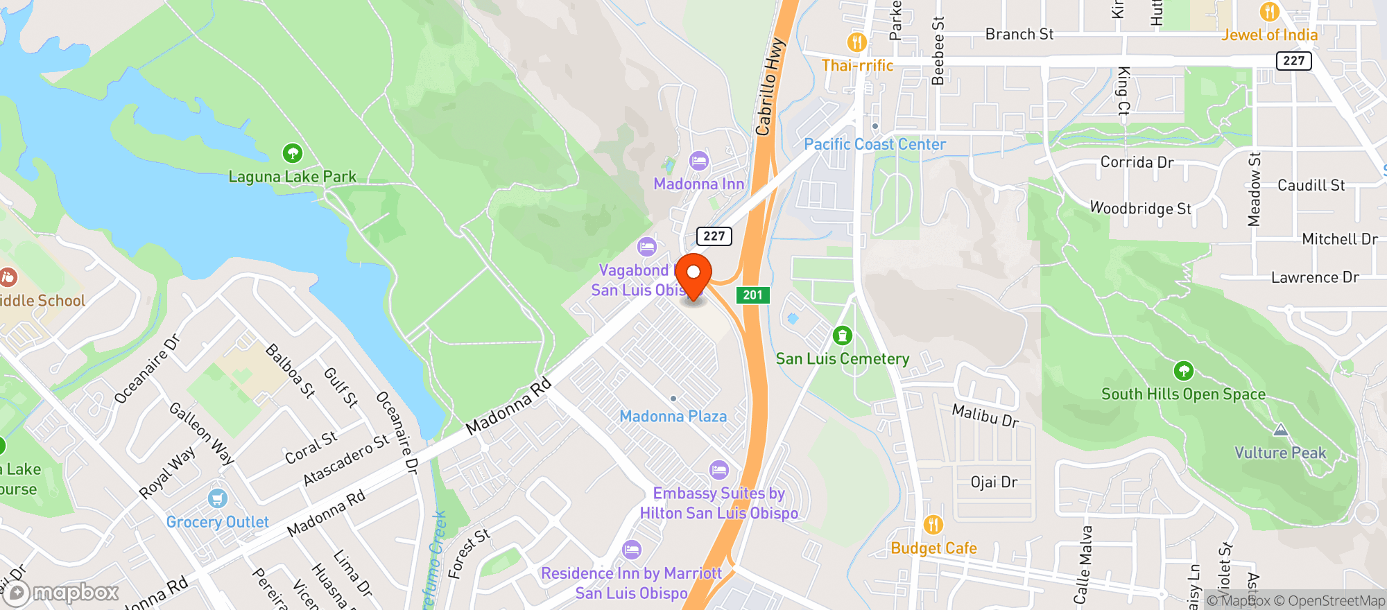 Map showing Ralphs