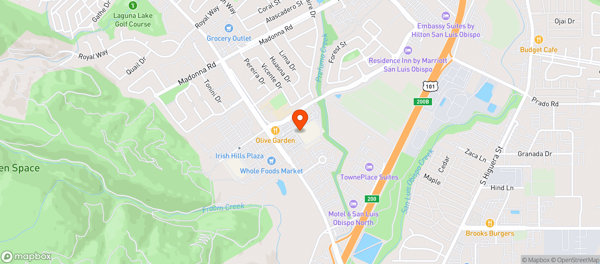 Map showing Target