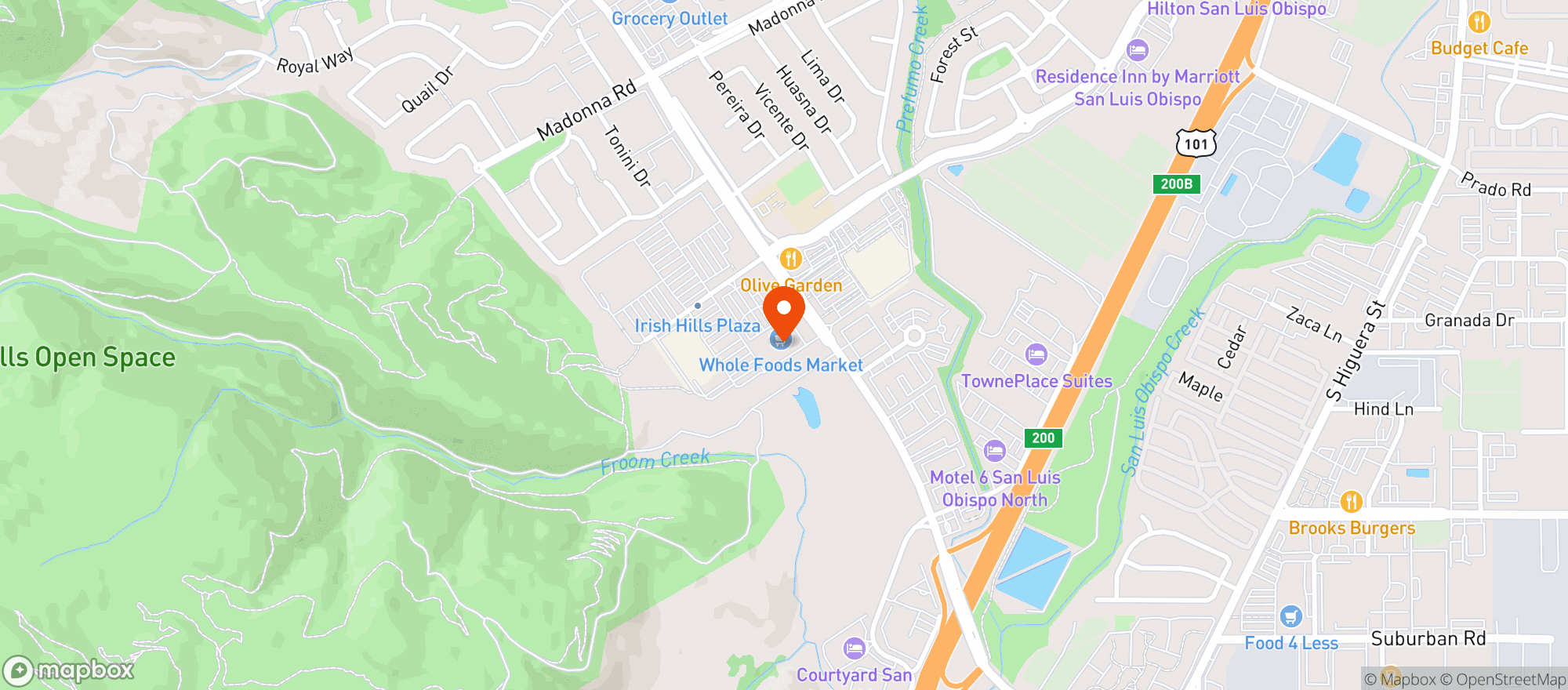 Map showing Whole Foods Market | San Luis Obispo