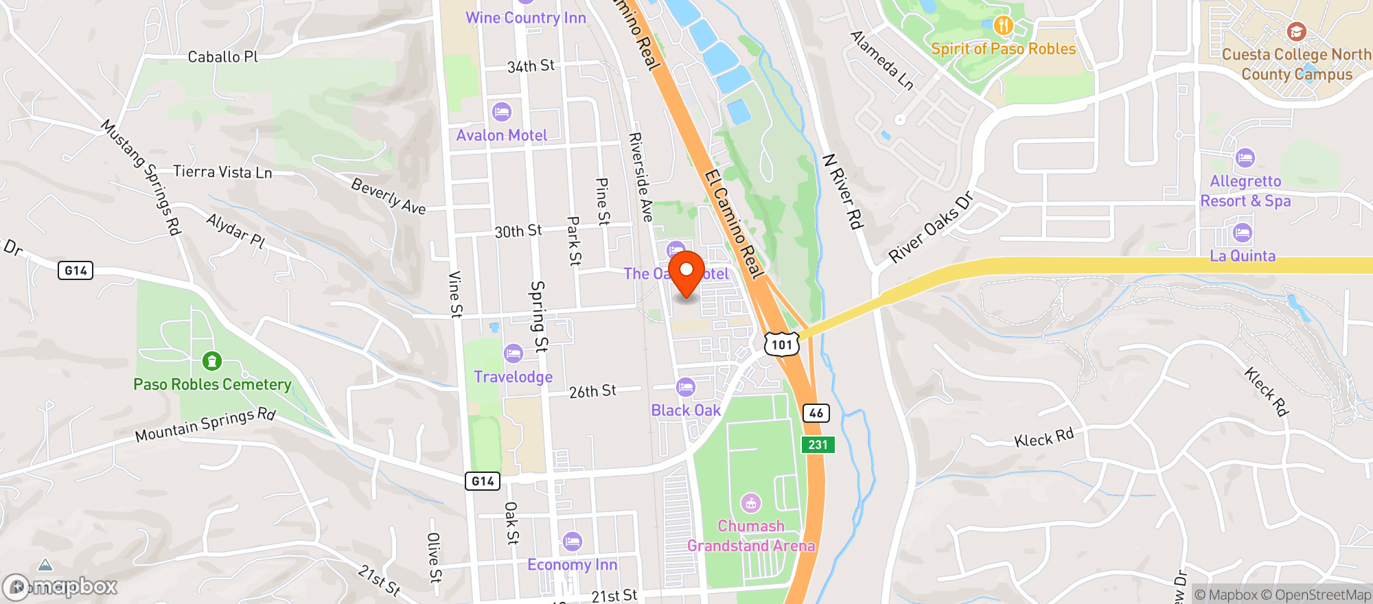 Map showing Grocery Outlet #284