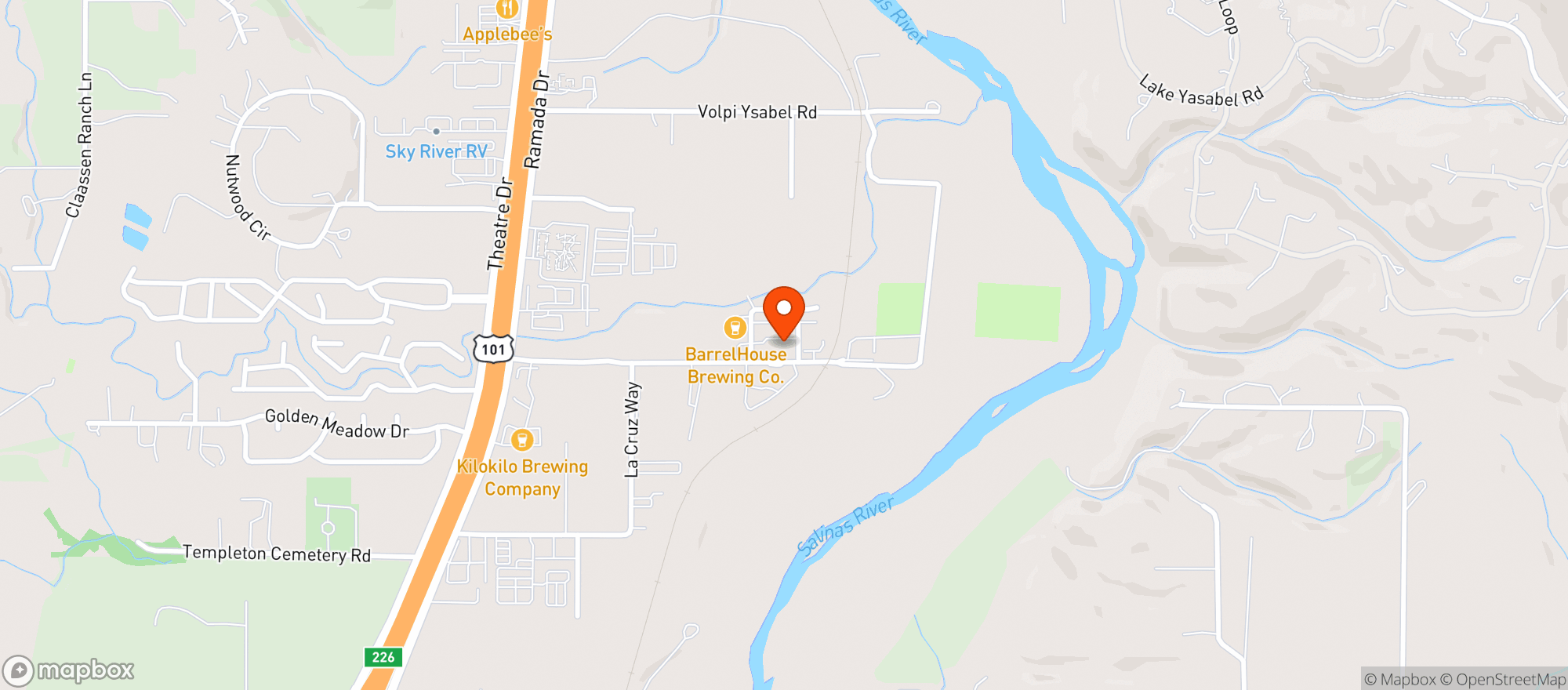 Map showing Six Test Kitchen #1171907