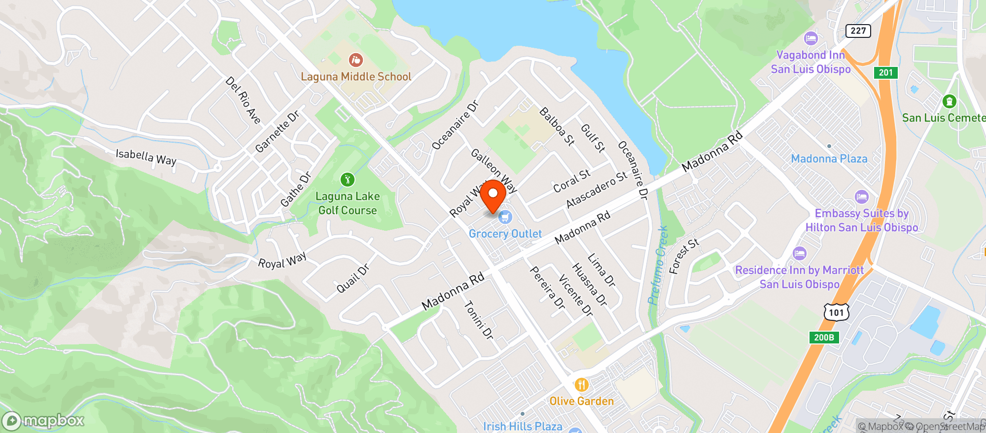 Map showing Gnc