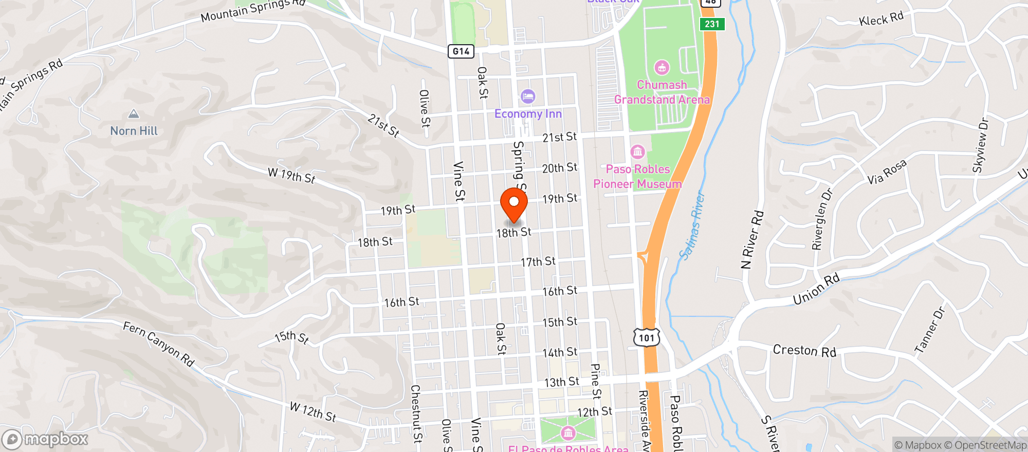 Map showing Gravesend Wine Merchant & Eatery