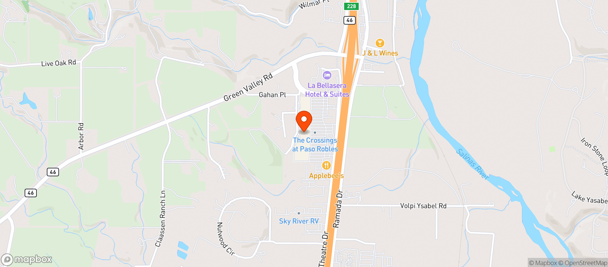 Map showing Target