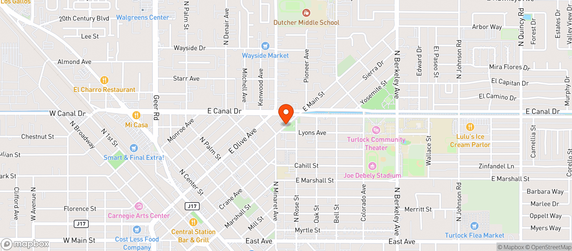 Map showing Stop N Save Liquor Groceries
