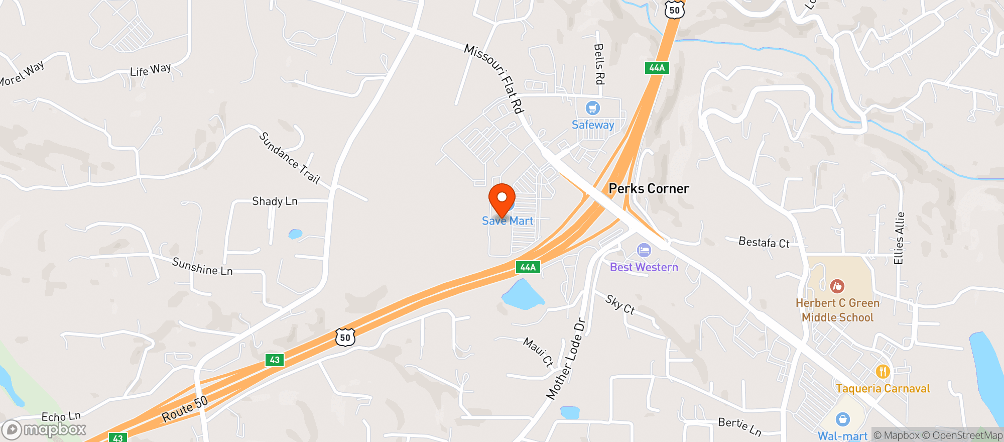 Map showing Target