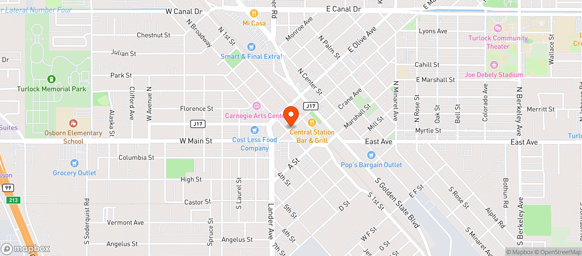 Map showing Memos Cocina & Tequila