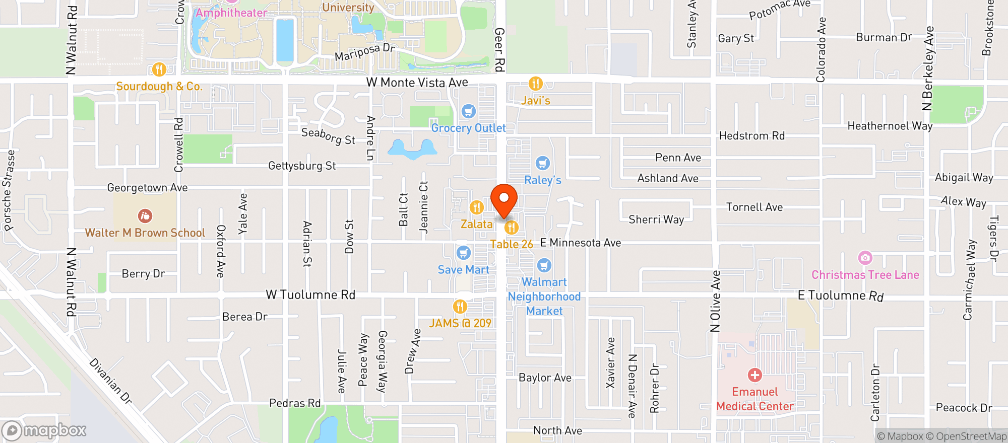 Map showing CIRCLE D LIQUOR STORE