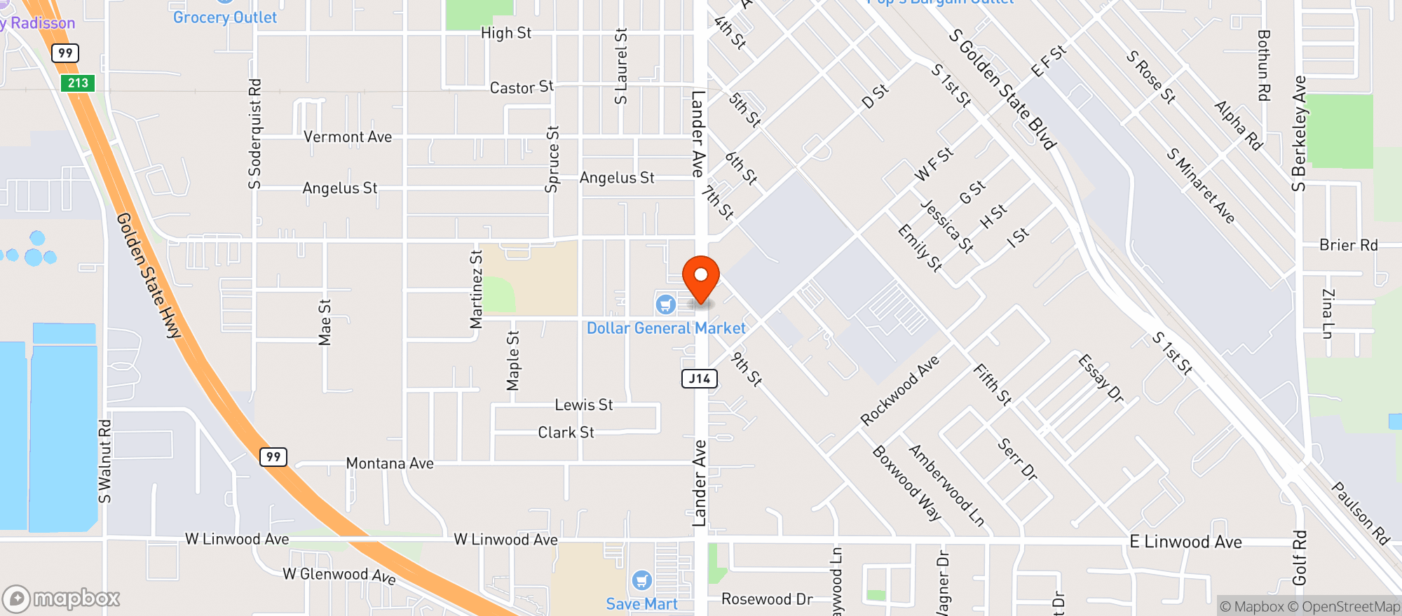 Map showing 7 Star Liquor