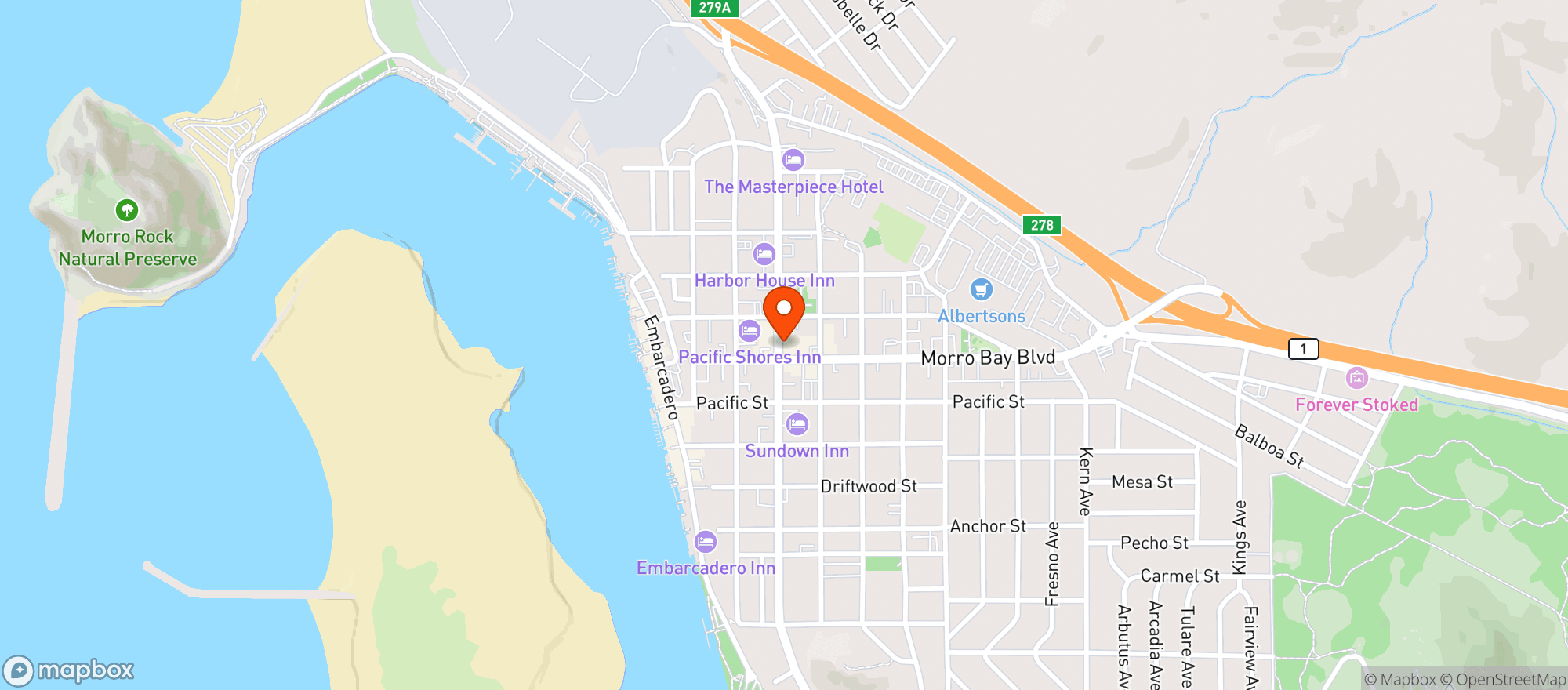 Map showing Babydudes