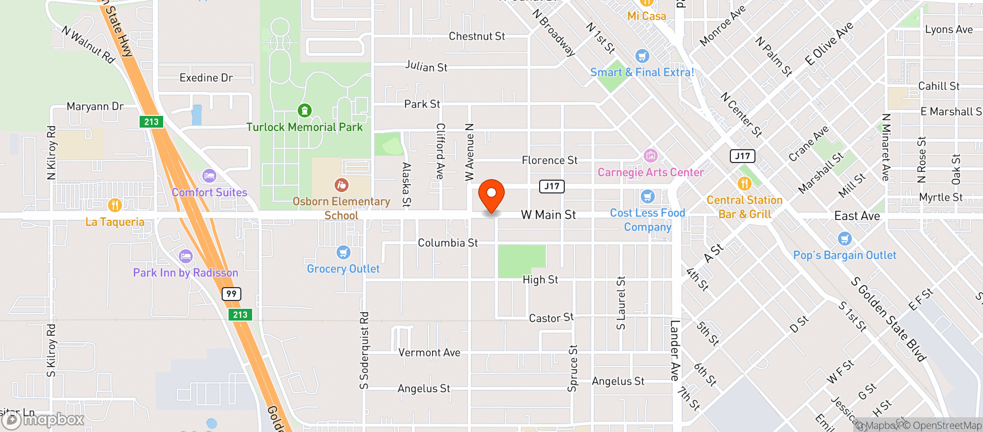 Map showing Mattys Market