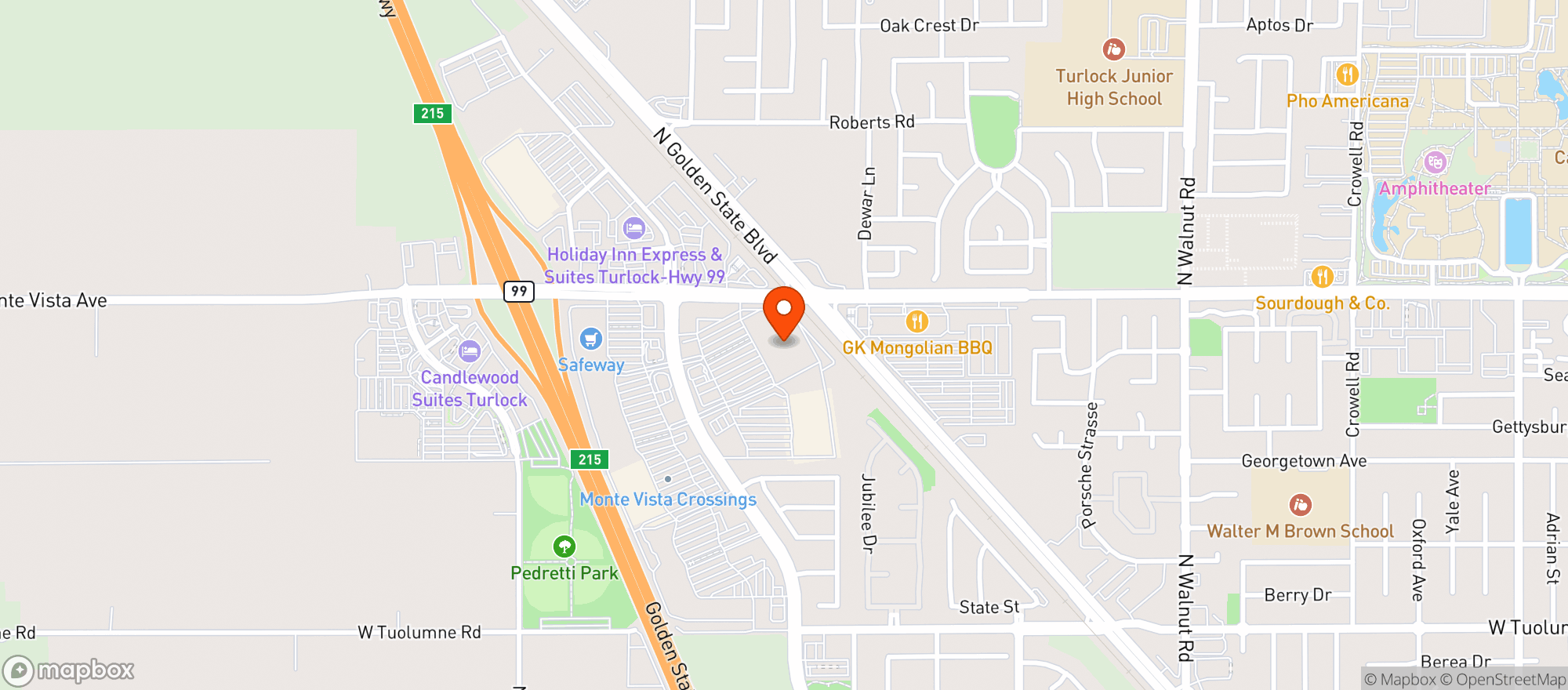 Map showing Target