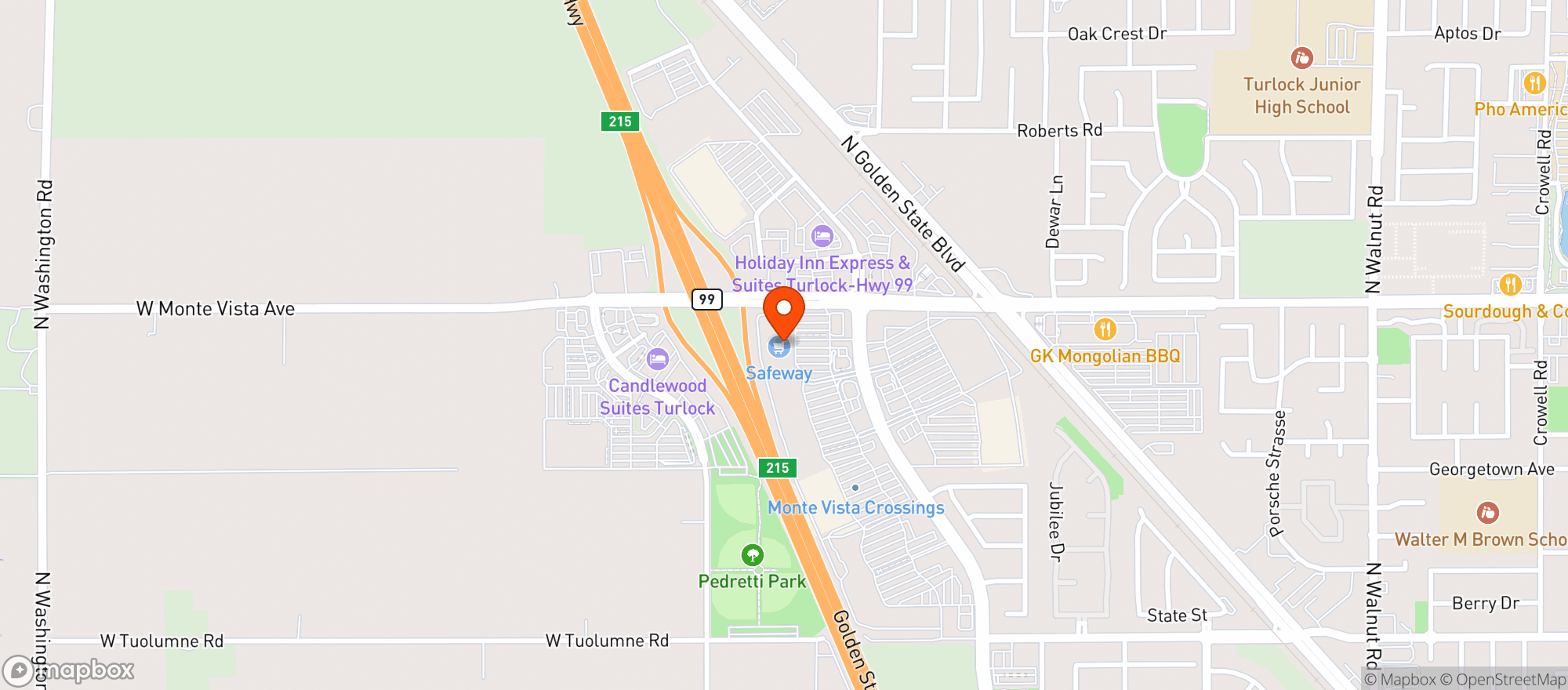 Map showing SAFEWAY #1968