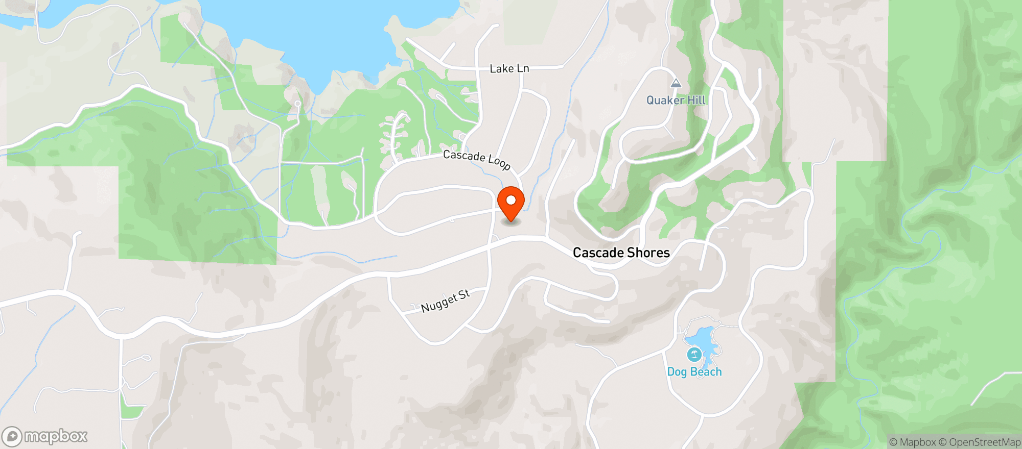 Map showing Cascade Shores General Store & Cafe - Nevada City