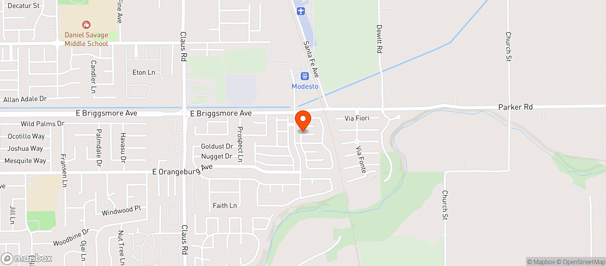 Map showing Save Mart