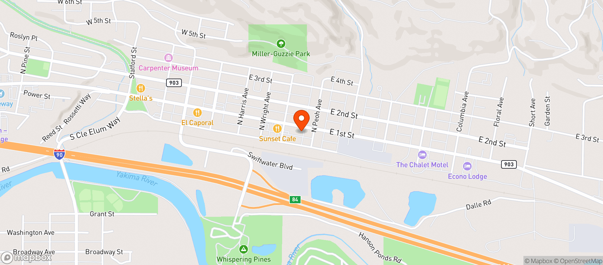 Map showing Mule & Elk Brewing Co.