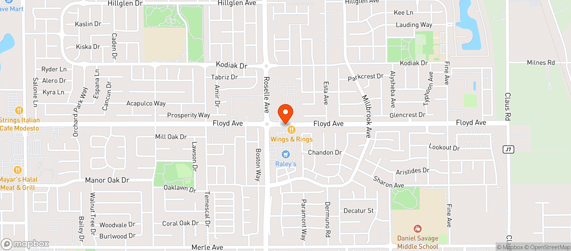 Map showing Blass Brewing Company