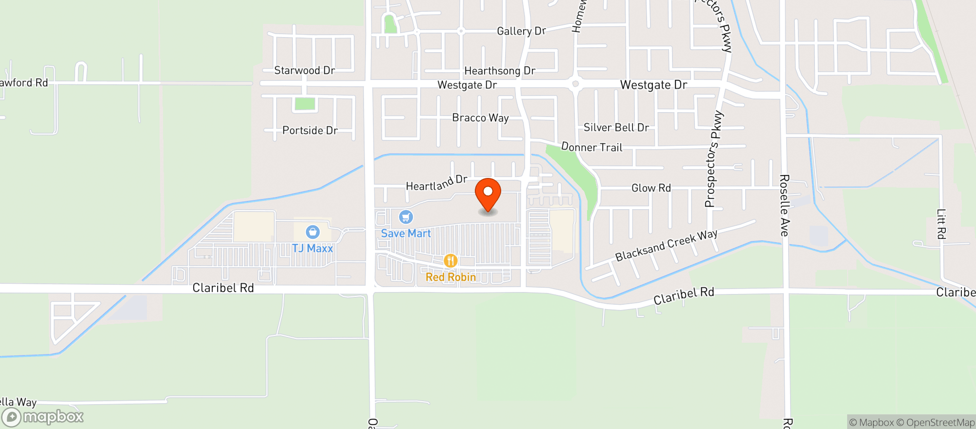 Map showing Target