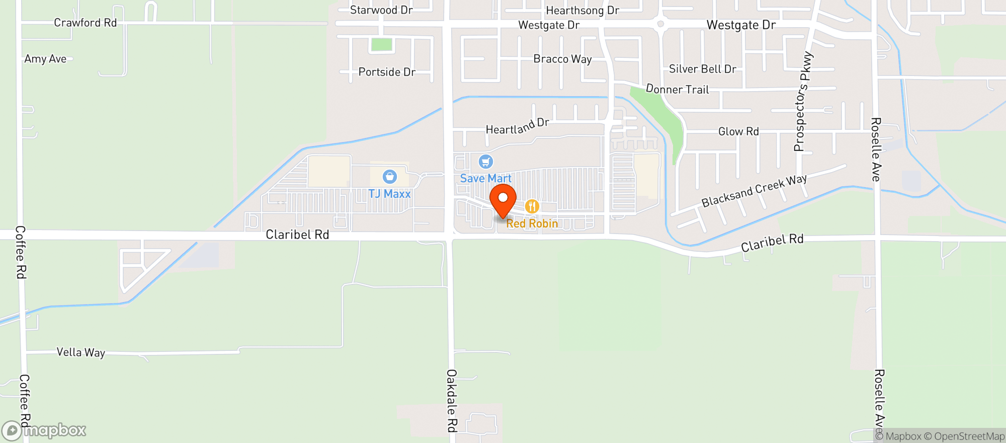 Map showing BevMo