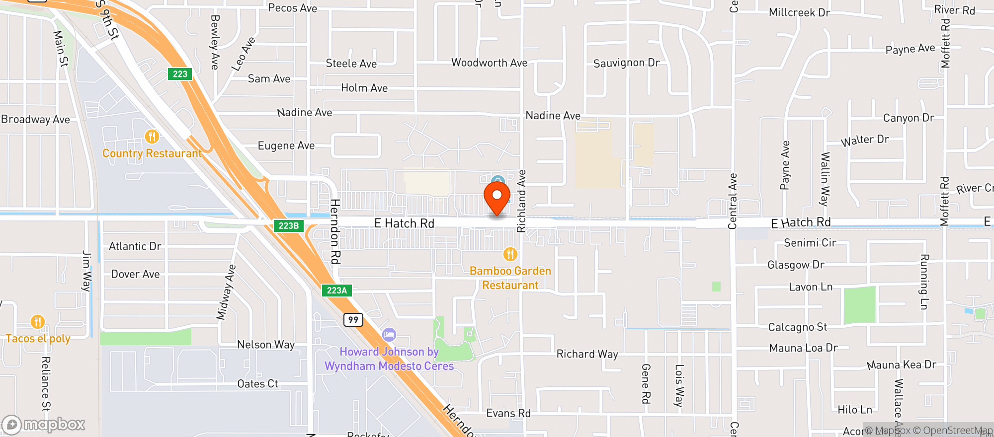 Map showing Grocery Outlet