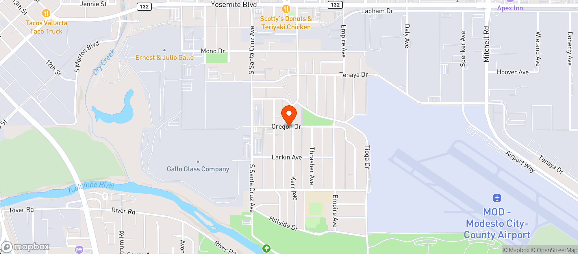 Map showing Le John Market