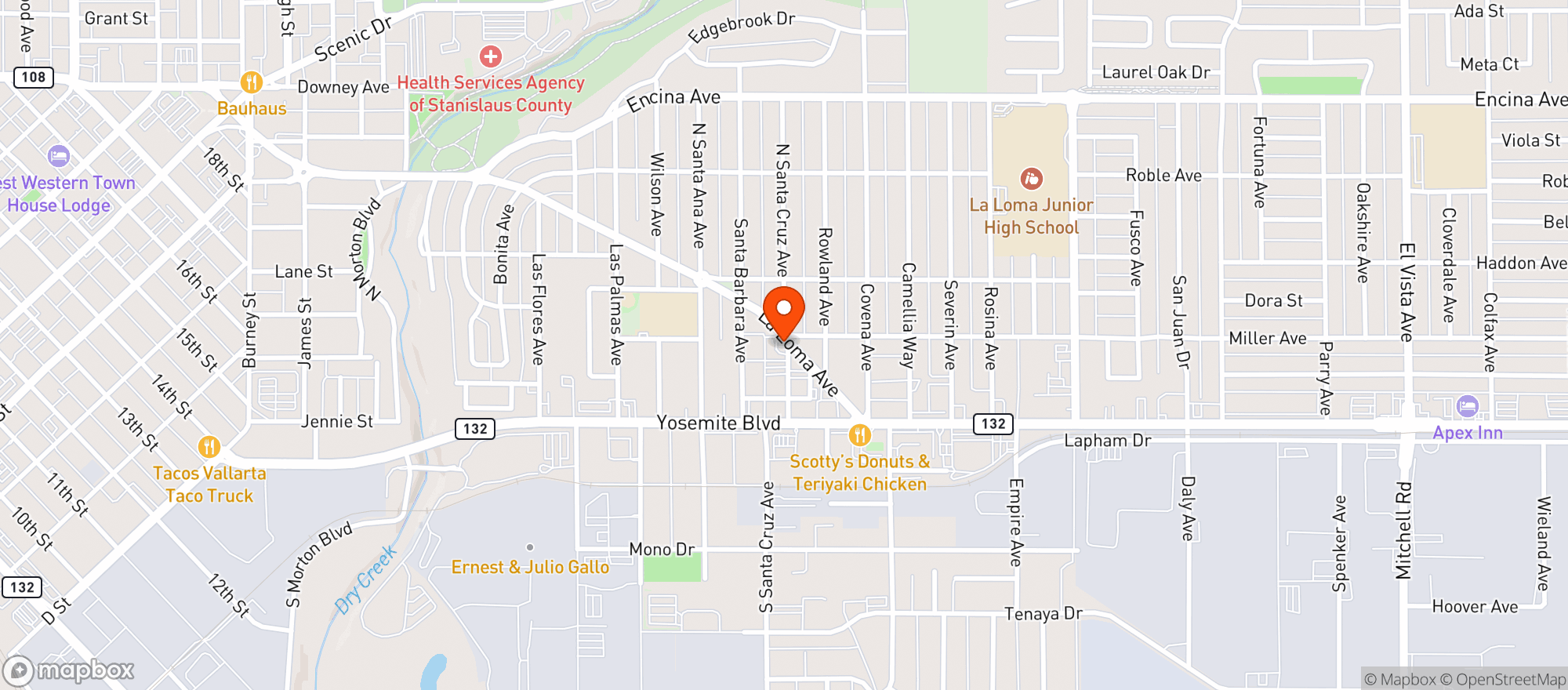 Map showing Bonfare Market