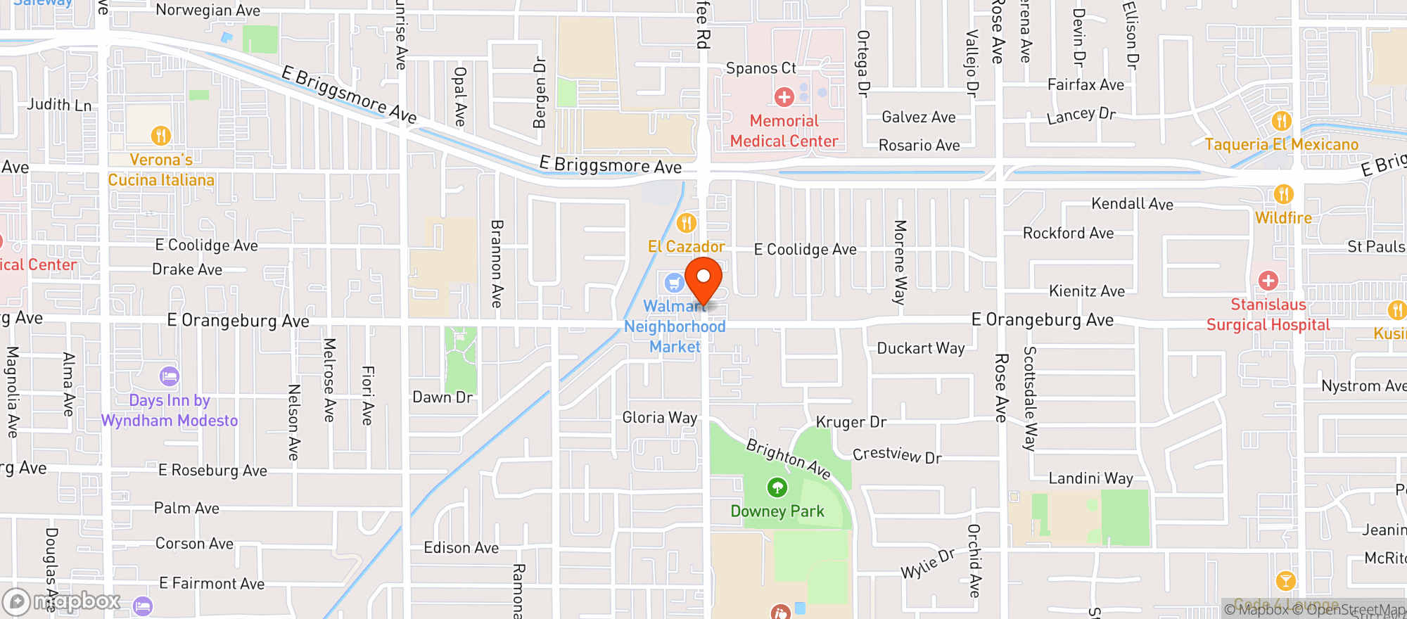 Map showing R & I Food & Liquor Gas