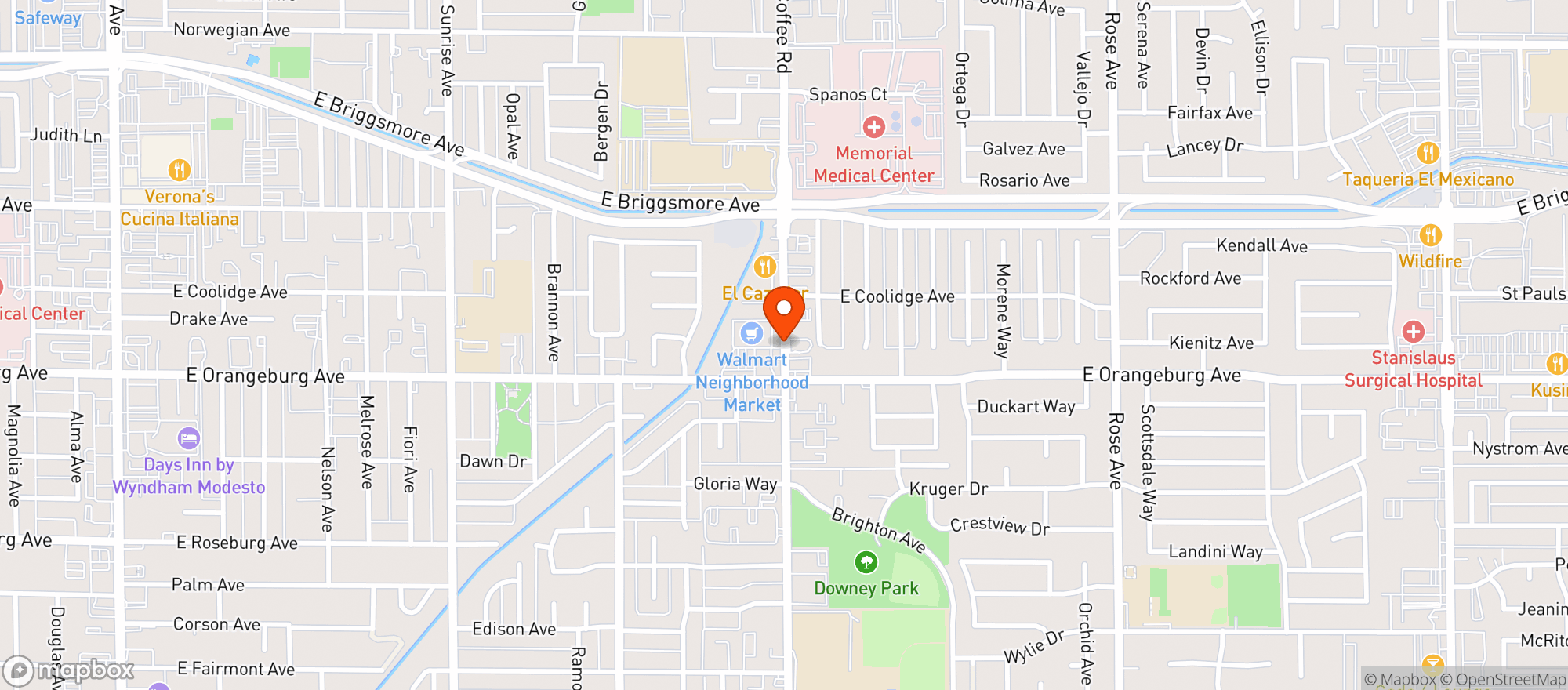 Map showing Stop N Save Groceries & Liquors