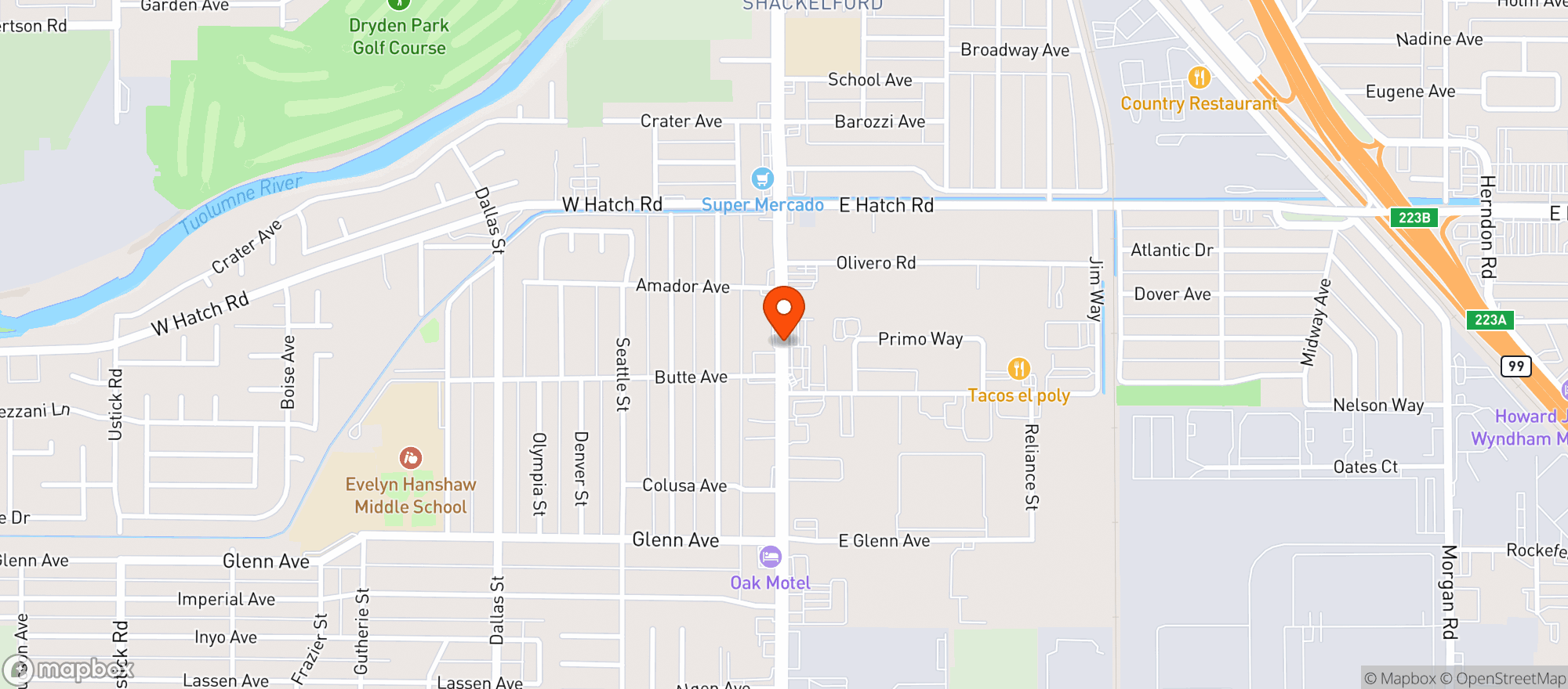 Map showing Cardenas Market