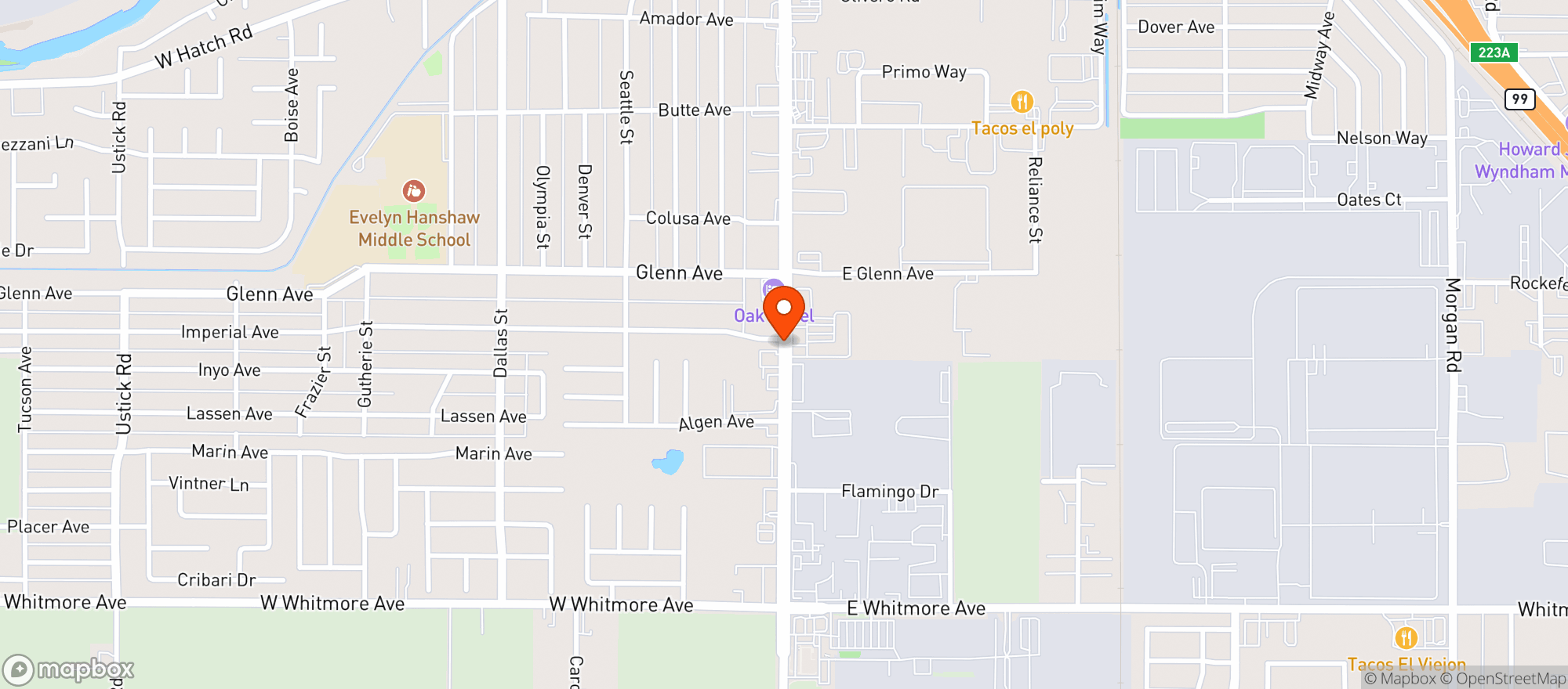 Map showing Bill Sport & Bait Shop